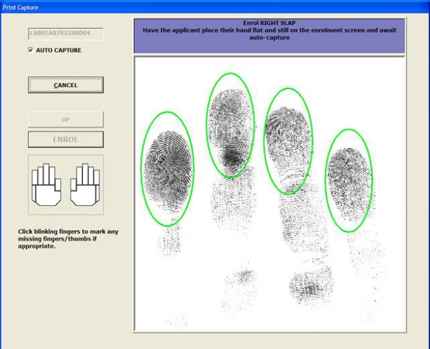 TPE LiveScan – speed up the enrollment of biometric data