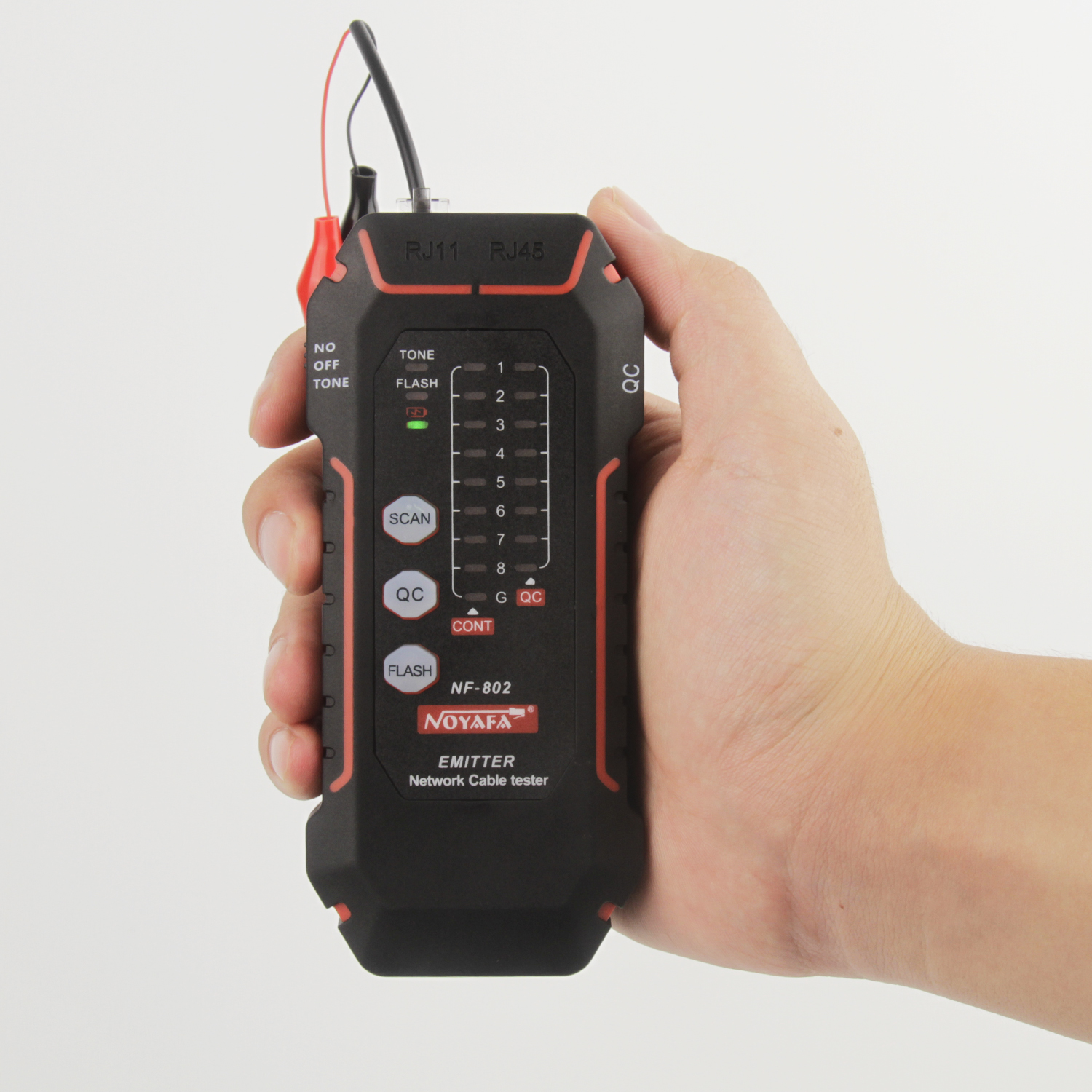 NOYAFA NF 802 ИНТЕЛЛЕКТУАЛЬНЫЙ ТЕСТЕР СЕТЕВЫХ КАБЕЛЕЙ С КЛАССНЫМ ВНЕШНИМ ВИДОМ И УДОБНЫМ ОЩУЩЕНИЕМ РУКИ