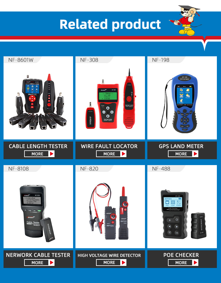 NF 8209 ТЕСТЕР ДЛИНЫ КАБЕЛЯ И POE