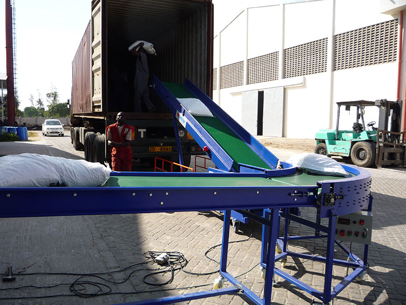 50KG Jute Bag Loading and Unloading Machine,Grain Unload Conveyor Belt  System-YiFan Conveyor
