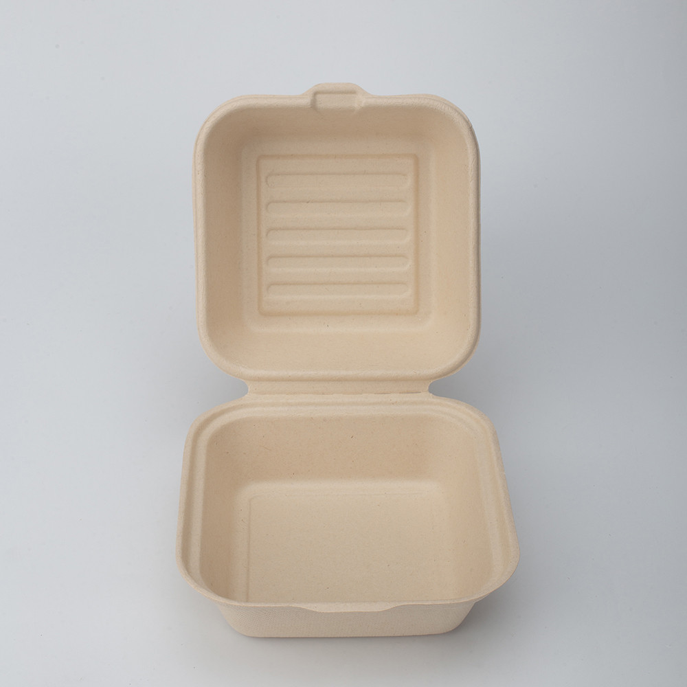 GeoTegrity - Disposable Biodegradable Sugarcane Bagasse Pulp Burger Box ...