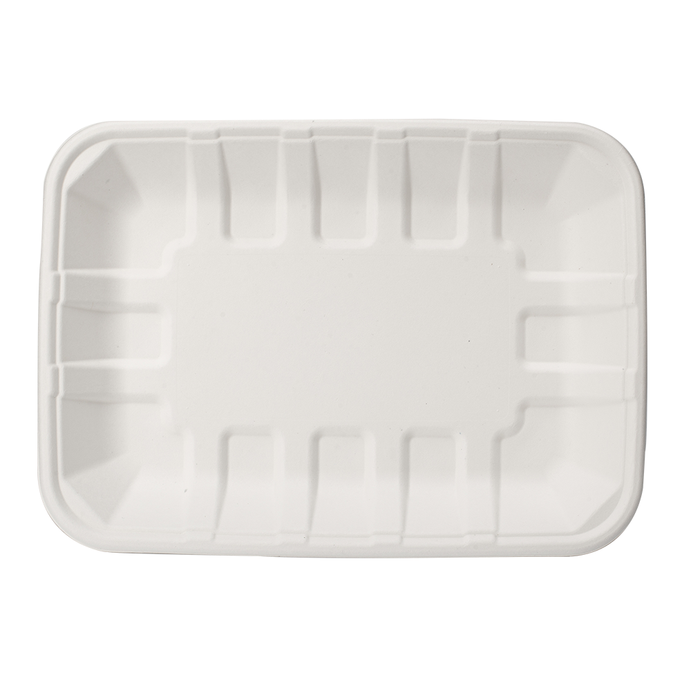 Eco-friendly Food Tray Disposable Biodegradable Sugarcane Bagasse Pulp ...