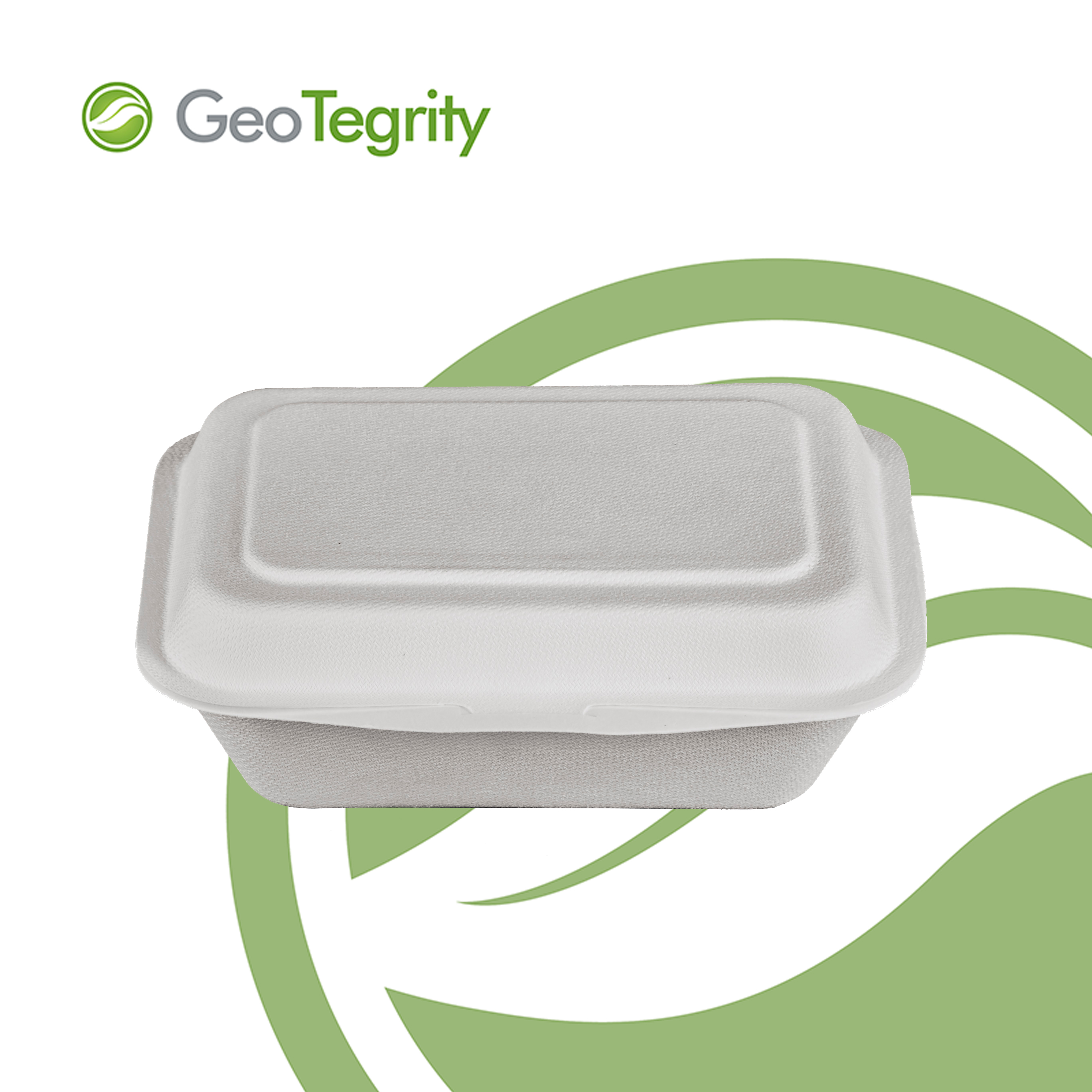 GeoTegrity - Contenedor desechable de comida rápida para llevar Contenedor  de pulpa de bagazo de caña de