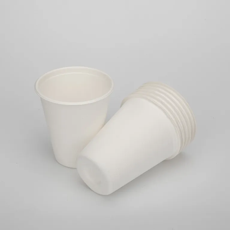 BIOZOYG Bio café en gobelet à papier I Vaisselle compostable et  biodégradable I Tasse en carton à boire I Café jetable blanc avec  impression icone 1000 pièces 200ml 8 oz : 