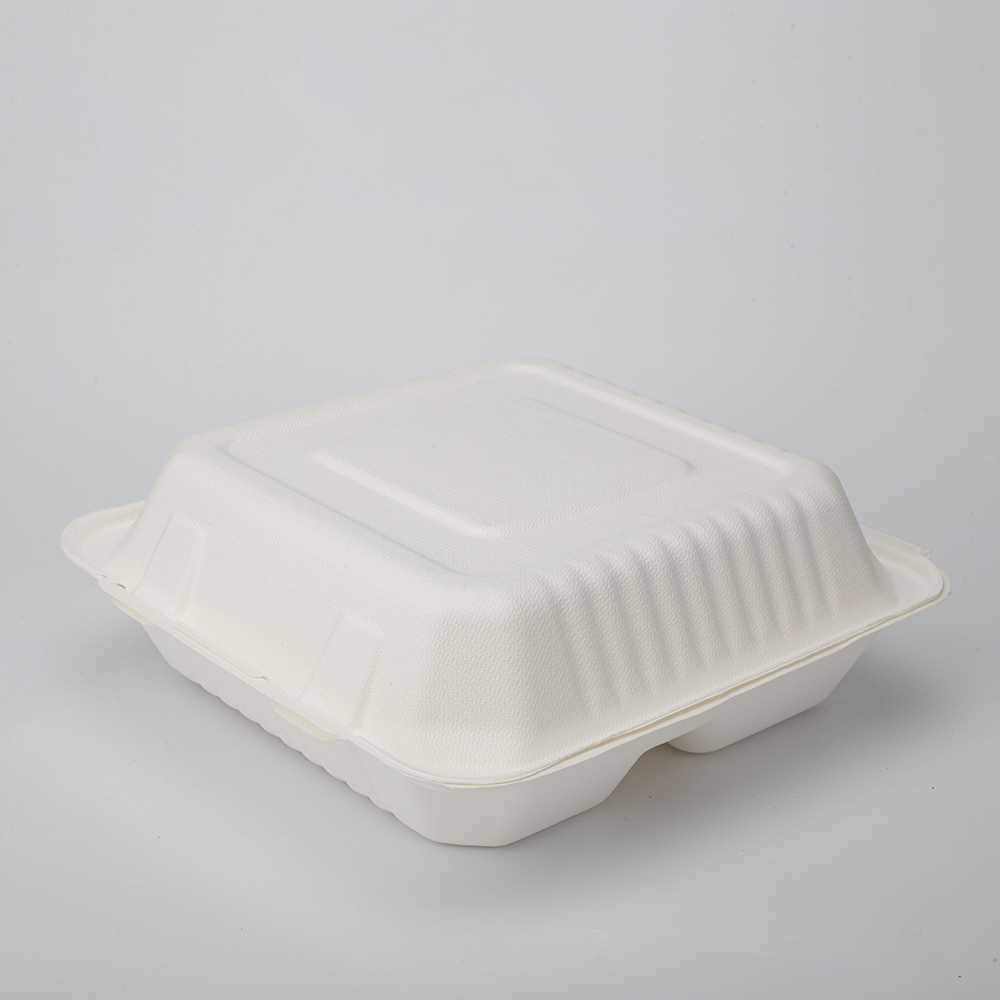 GeoTegrity - 9" x 9" 3 Compartment Biodegradable Clamshell Sugarcane ...