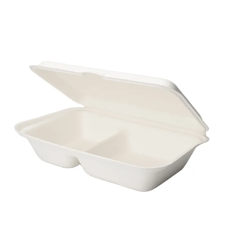 Wholesale Disposable Takeaway PP Two-compartment Food