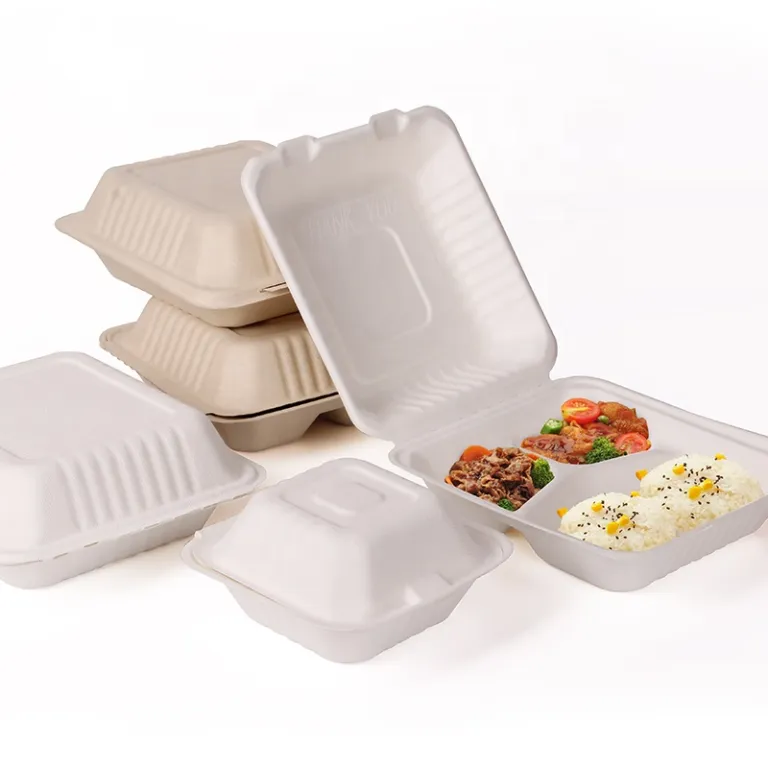 Wholesale Sugarcane Bagasse Pulp Disposable Lunch Box Biodegradable Food  Packaging