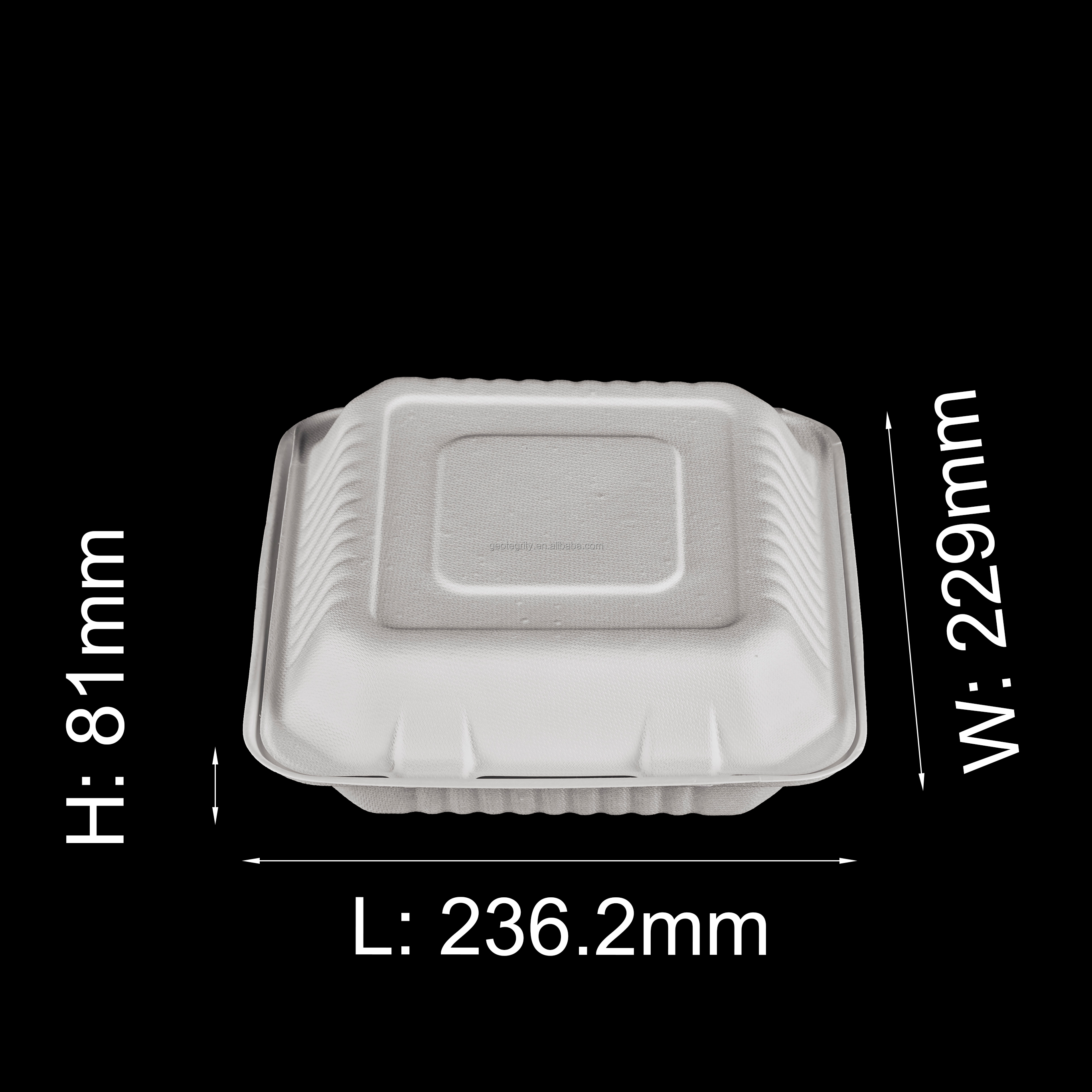 3 Compartment Clamshell Box
