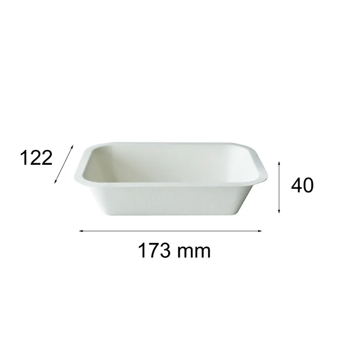 GeoTegrity - Fiambrera Bento de pulpa de bagazo de caña de azúcar  biodegradable desechable de 8 pulgadas sin PFAS