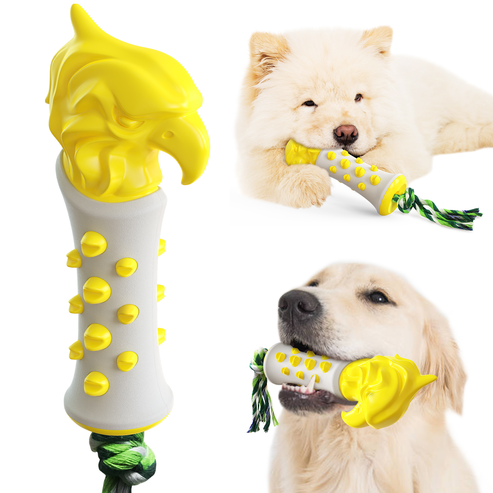 Pet Supplies Factory New Explosive Amazon Bite Resistant Tooth Cleaning Dog Toothbrush Molar Stick Scepter Dog Toys