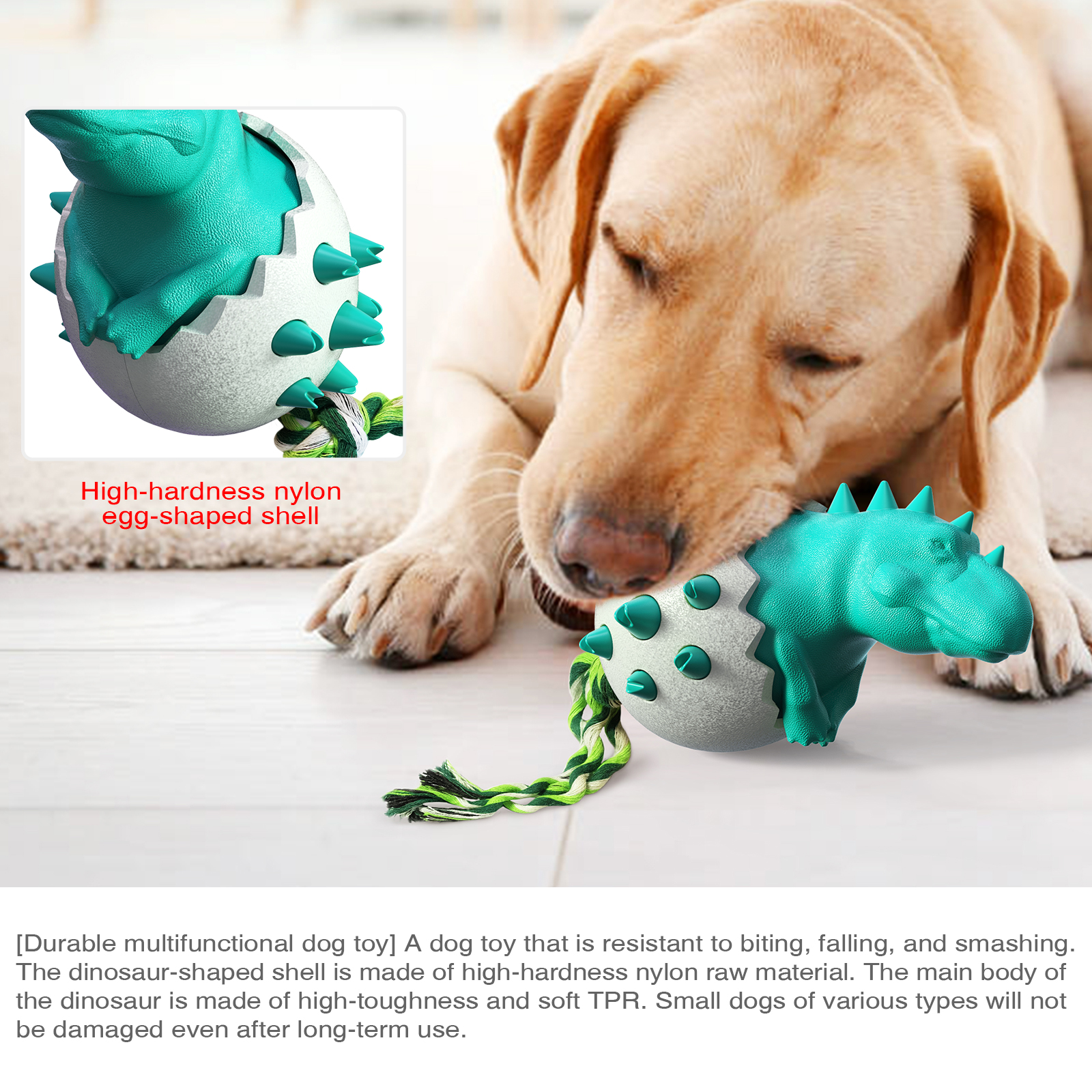 Pet Supplies Factory Wholesale Company New Explosive Amazon Dog Toys Dinosaur Egg Dog Toothbrush Molar Stick