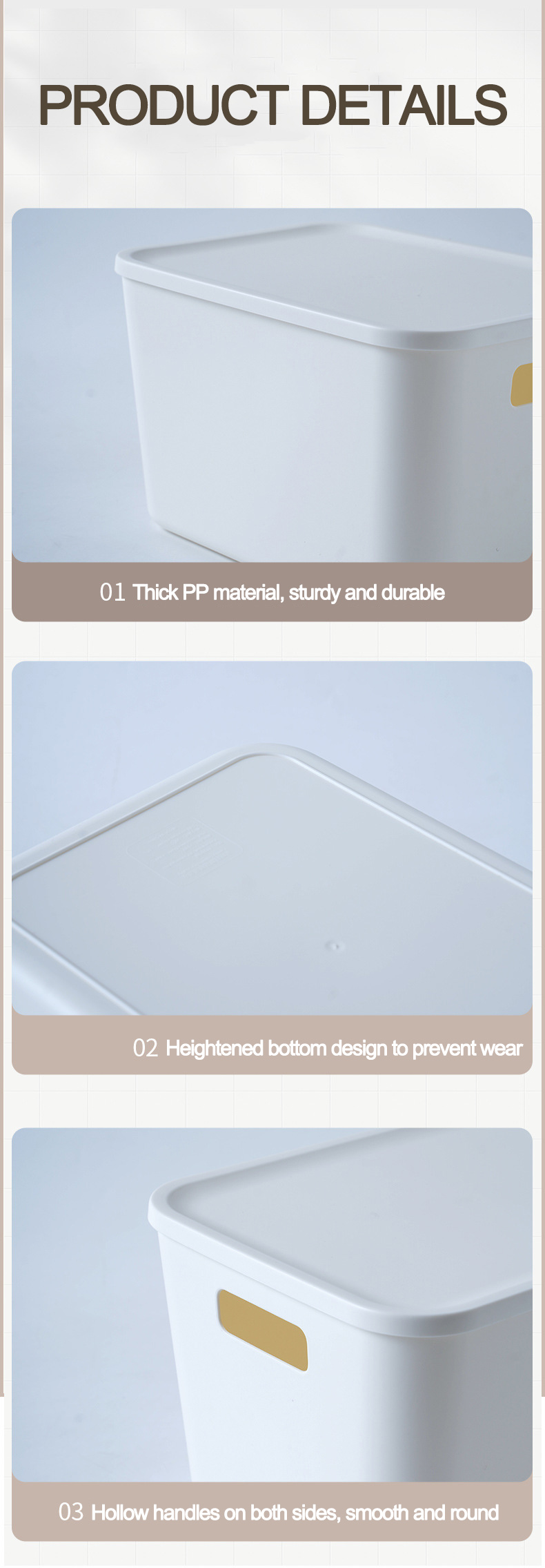 Home Toy Snack Storage Container Closet Underwear Clothes Storage Organizer Stackable Plastic Wardrobe Storage Boxes with Lids