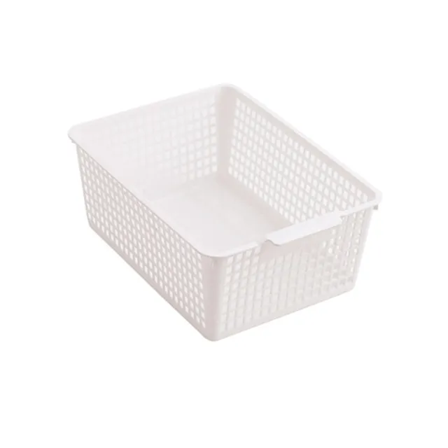 Plastic Storage Basket, Desktop Hollow Out Utility Basket, Bathroom  Organizer Bin For Snacks, Toys
