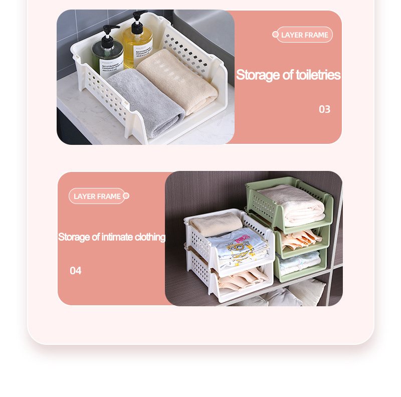 Multi-layer Office Desk Stationery Organizer School Document Holder Letter Tray Plastic Paper File Sorter Stackable Storage Rack