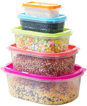 Factory Supply Clear Pantry Organizer Bin Plastic Sealed Cereal Beans Container Rectangle Dry Food Storage Dispenser for Kitchen