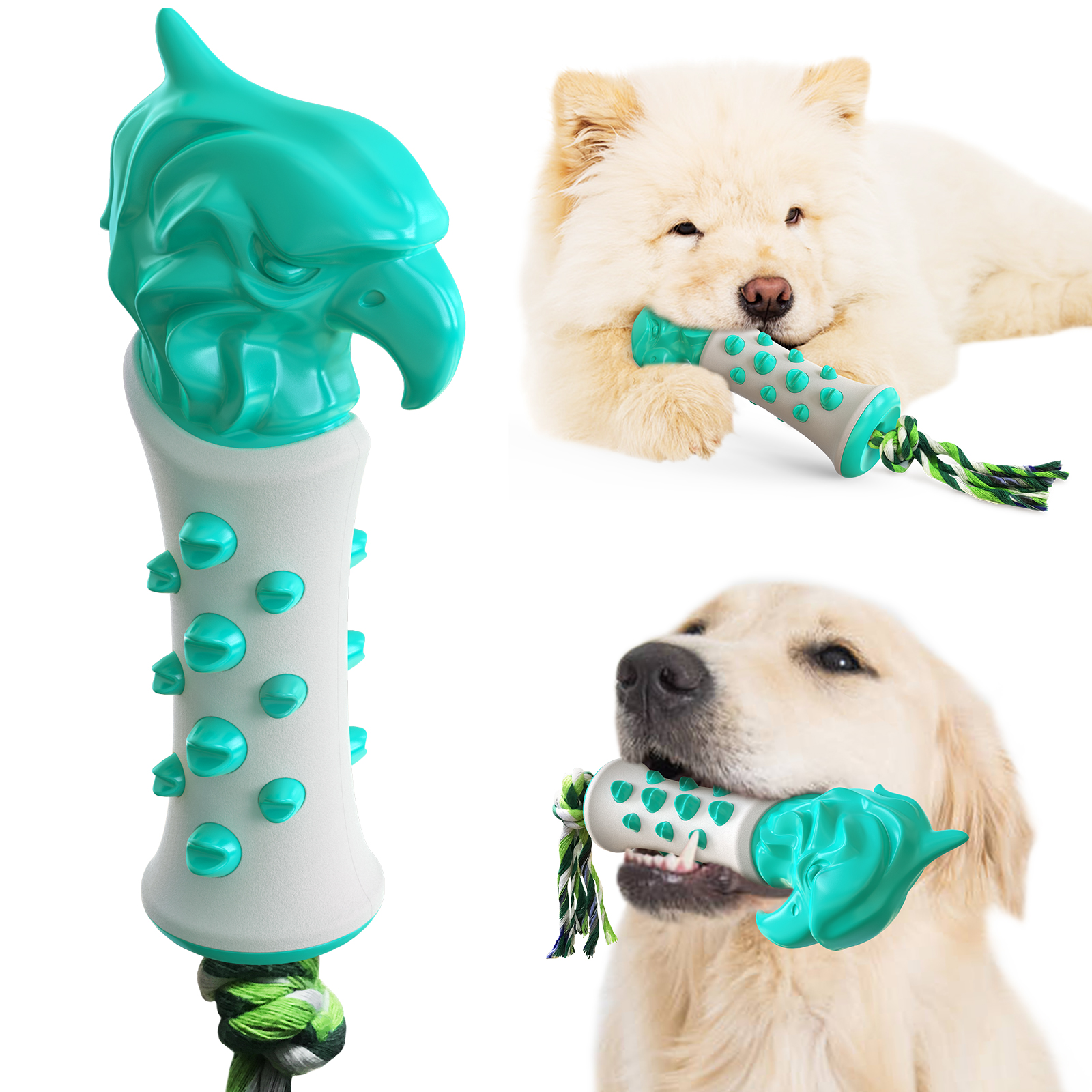 Pet Supplies Factory New Explosive Amazon Bite Resistant Tooth Cleaning Dog Toothbrush Molar Stick Scepter Dog Toys