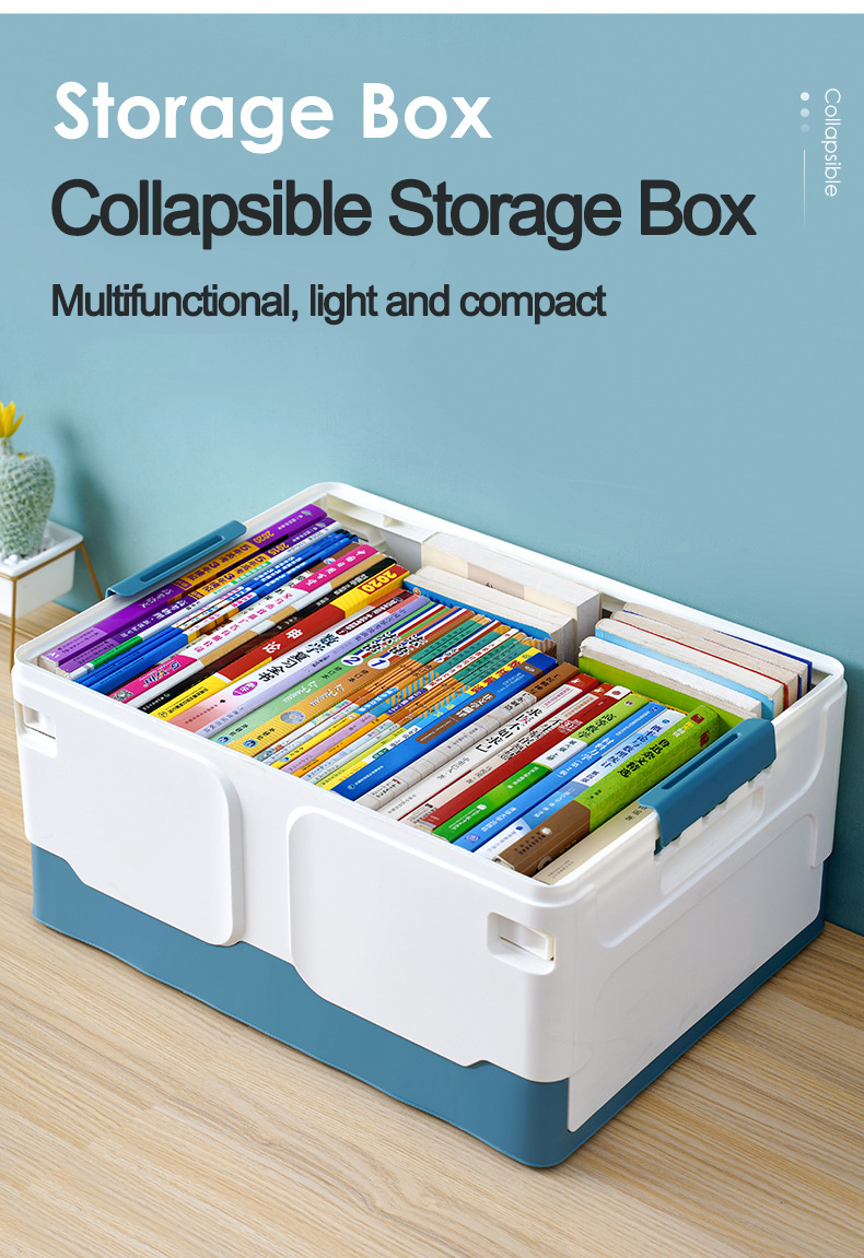 Newest Clothes Organizer Foldable Storage Box Plastic Collapsible Storage Crate Stackable Travel Camping Folding Box Car Trunk
