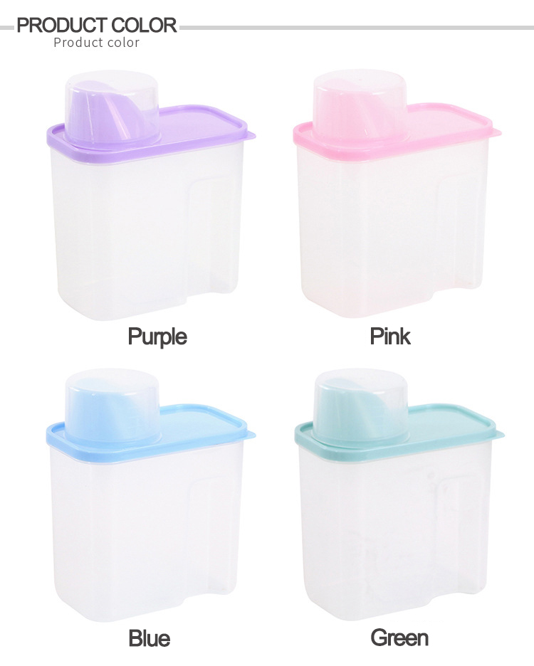 Pantry Organizer Plastic Dry Food Cereal Storage Container with Easy Pour Lids Transparent Kitchen Storage Jars for Grain Beans