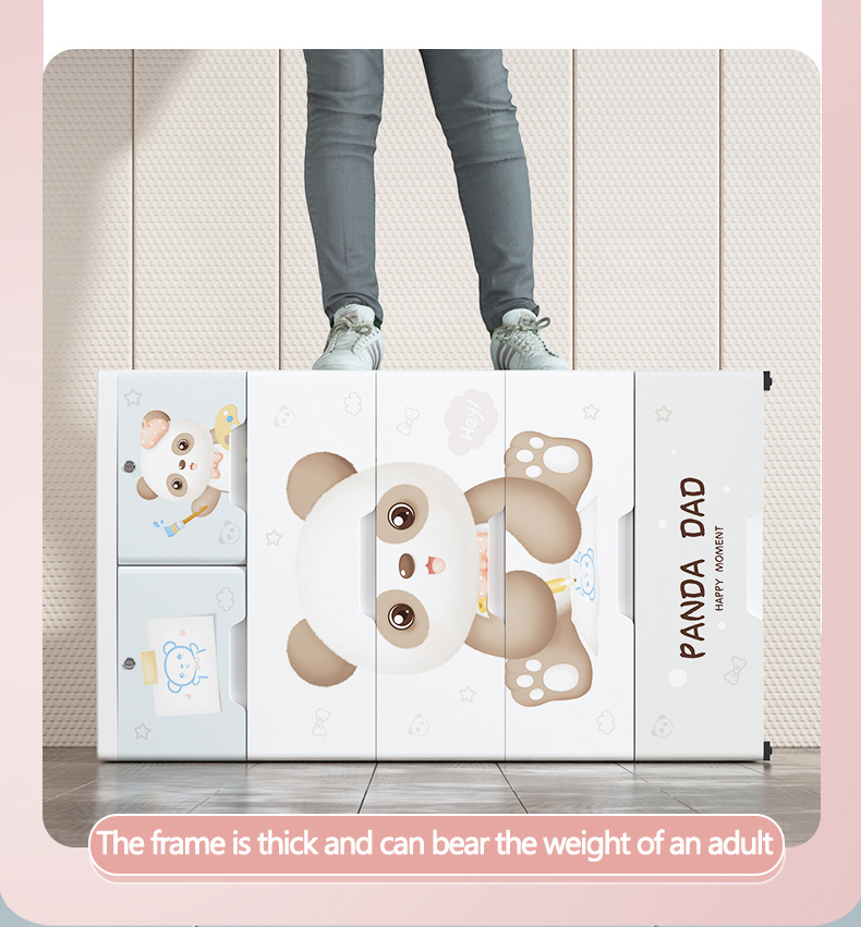 Newest Cartoon Style Multi-layer Drawer Cabinet Children Wardrobe Kids Cupboard Bedroom Plastic Storage Drawers for Baby Clothes