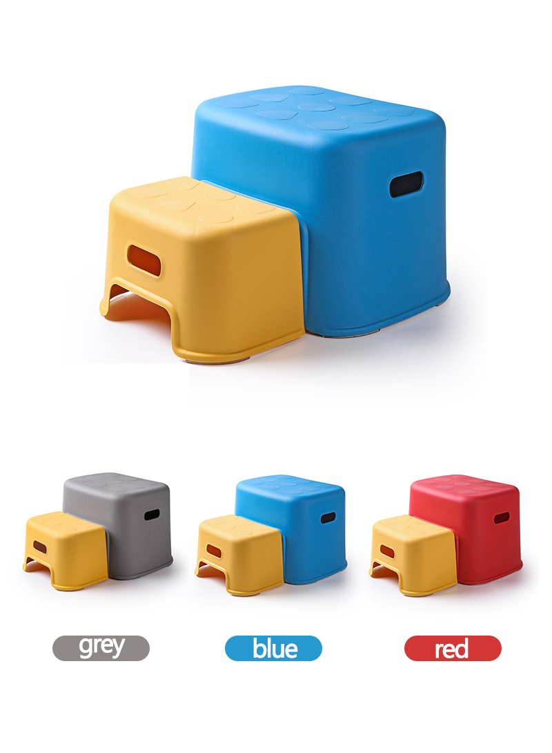Hot Selling Safety Portable Kids Stool Non-slip Children Plastic Toddler Foot Stool Dual Height Toilet Step Stool Potty Training