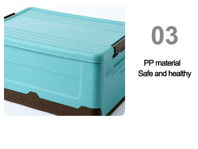 Outdoor Camping Folding Box Car Trunk Organizer Foldable Crate Plastic Collapsible Storage Bin Stackable Clothes Organizer Box