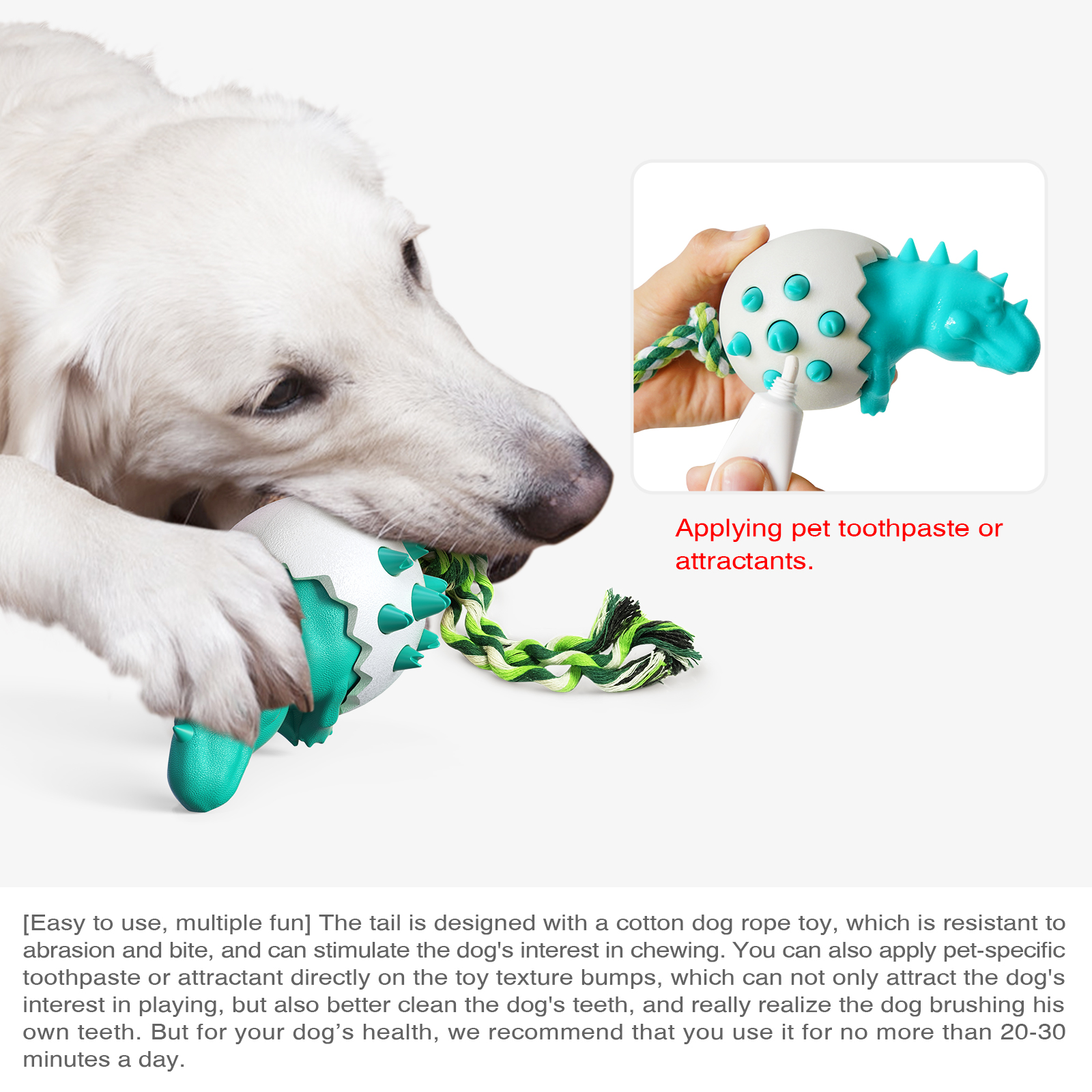 Pet Supplies Factory Wholesale Company New Explosive Amazon Dog Toys Dinosaur Egg Dog Toothbrush Molar Stick