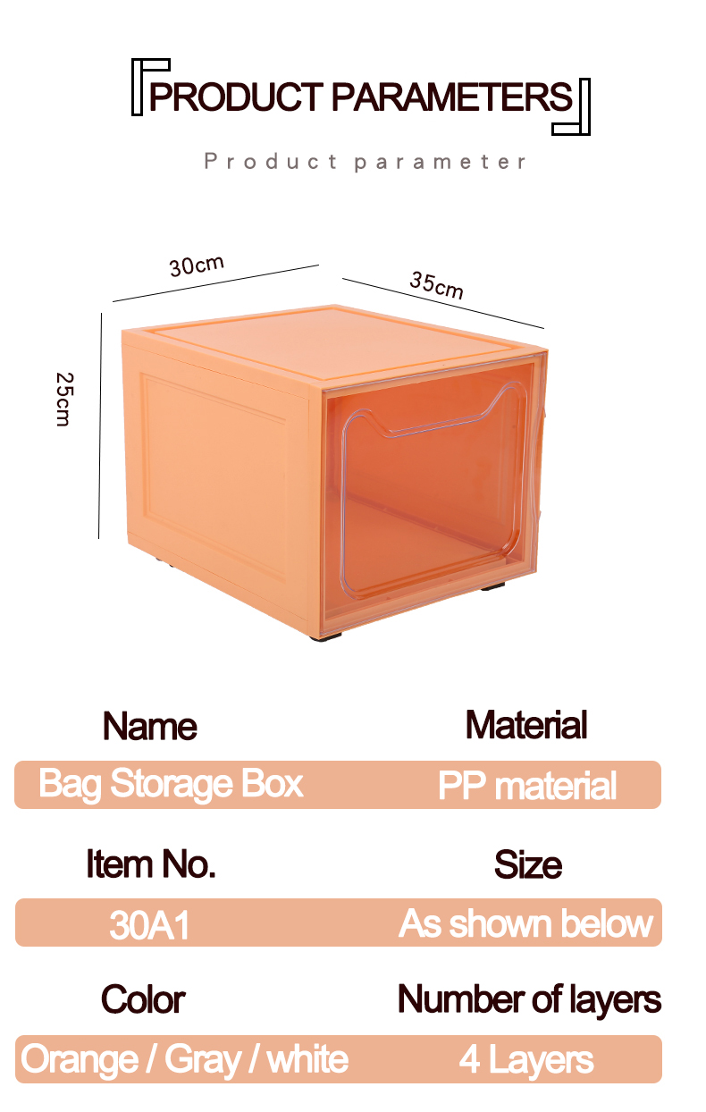 New Design Clear Shoe Box Plastic Storage Container for Toys Clothes Organizer Box Open Front Stackable Storage Box with Wheels