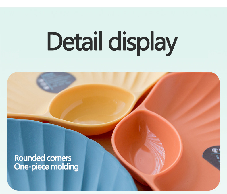 New Design Unbreakable Steak Plate Food Serving Dishes Plastic Dinner Plates Reusable Kitchen Dishes Plates for Restaurant Home