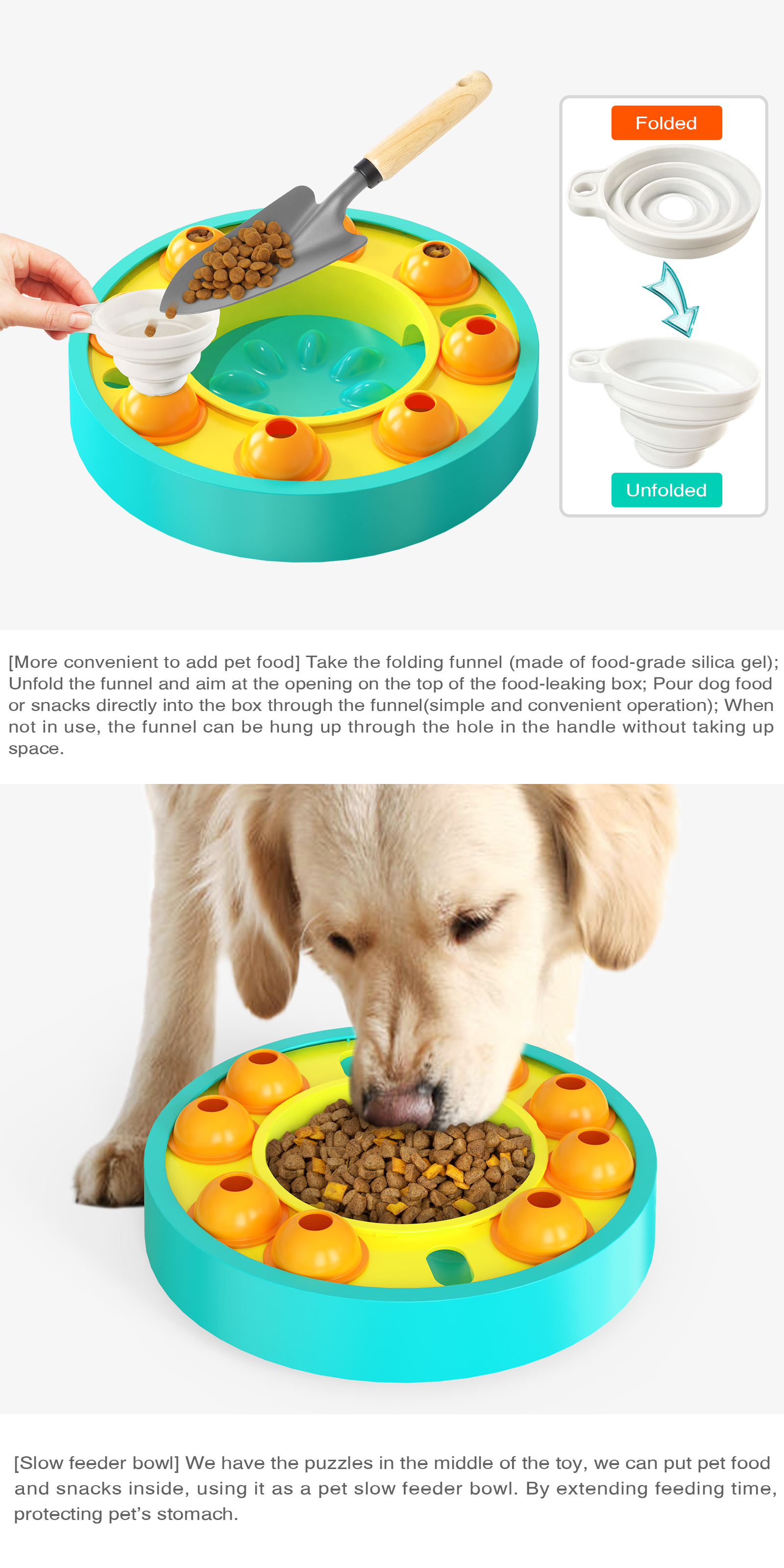 Wholesale Custom Dog Puzzle Toys Slow Feeder Bowl Eco-friendly Plastic Pet Dog Food Puzzle Toy
