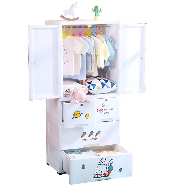 Plastic Storage Cabinets Baby Wardrobe