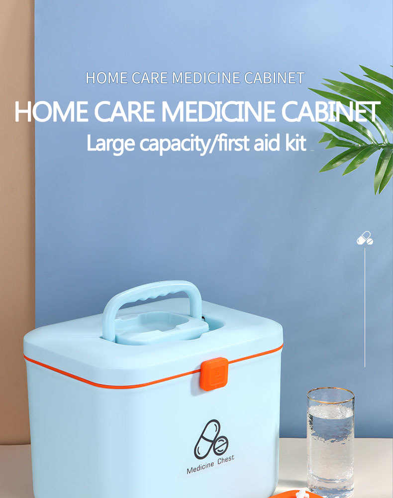 Wholesale Travel Medicine Chest Double Layer Pill Storage Case Emergency First Aid Box Portable Plastic Medical box Home