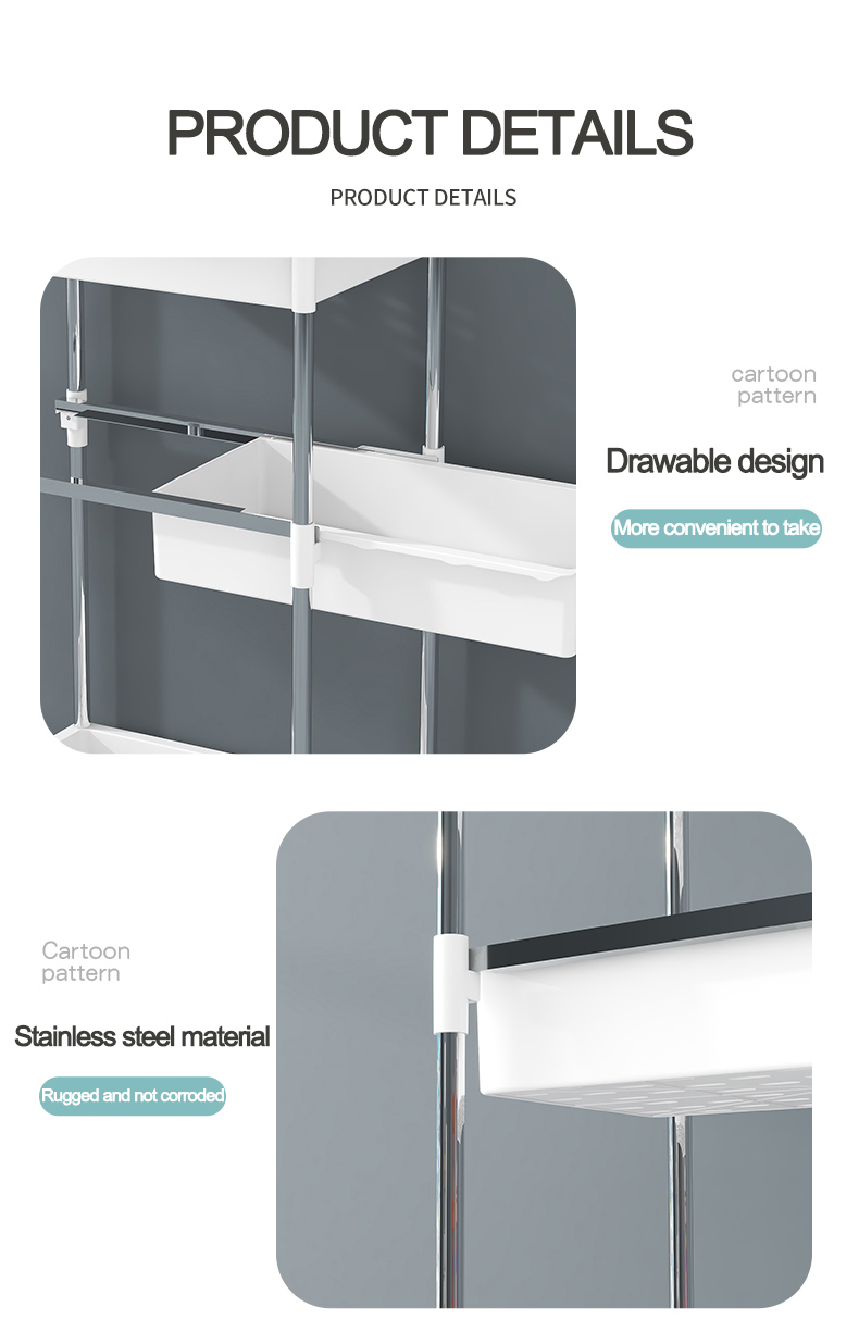 New Design 4 Layer Slim Bathroom Gap Organizer Rack Stainless Steel Storage Trolley with Wheels Kitchen Shelf Metal Rolling Cart