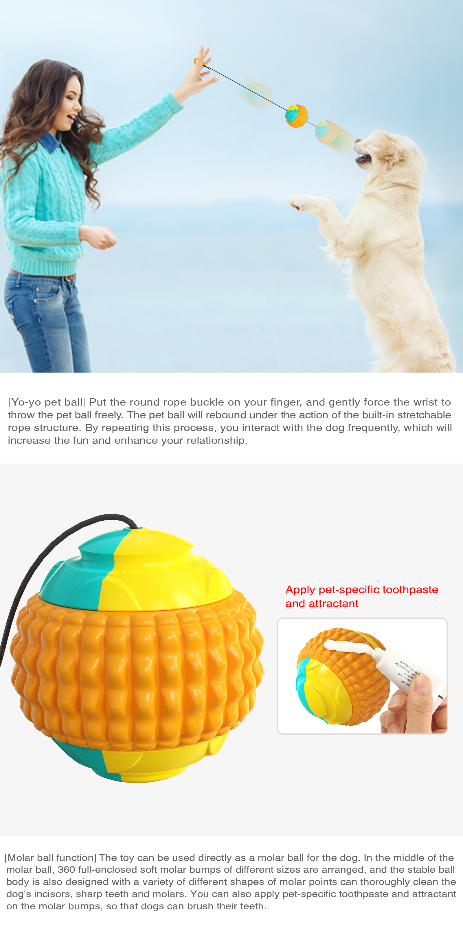 Dog Toy Pumpkin Shaped Hand Toss Elastic Drawstring Molar Tooth Cleaning Resistance To Bite Dog Training Toy Ball for Large Dog