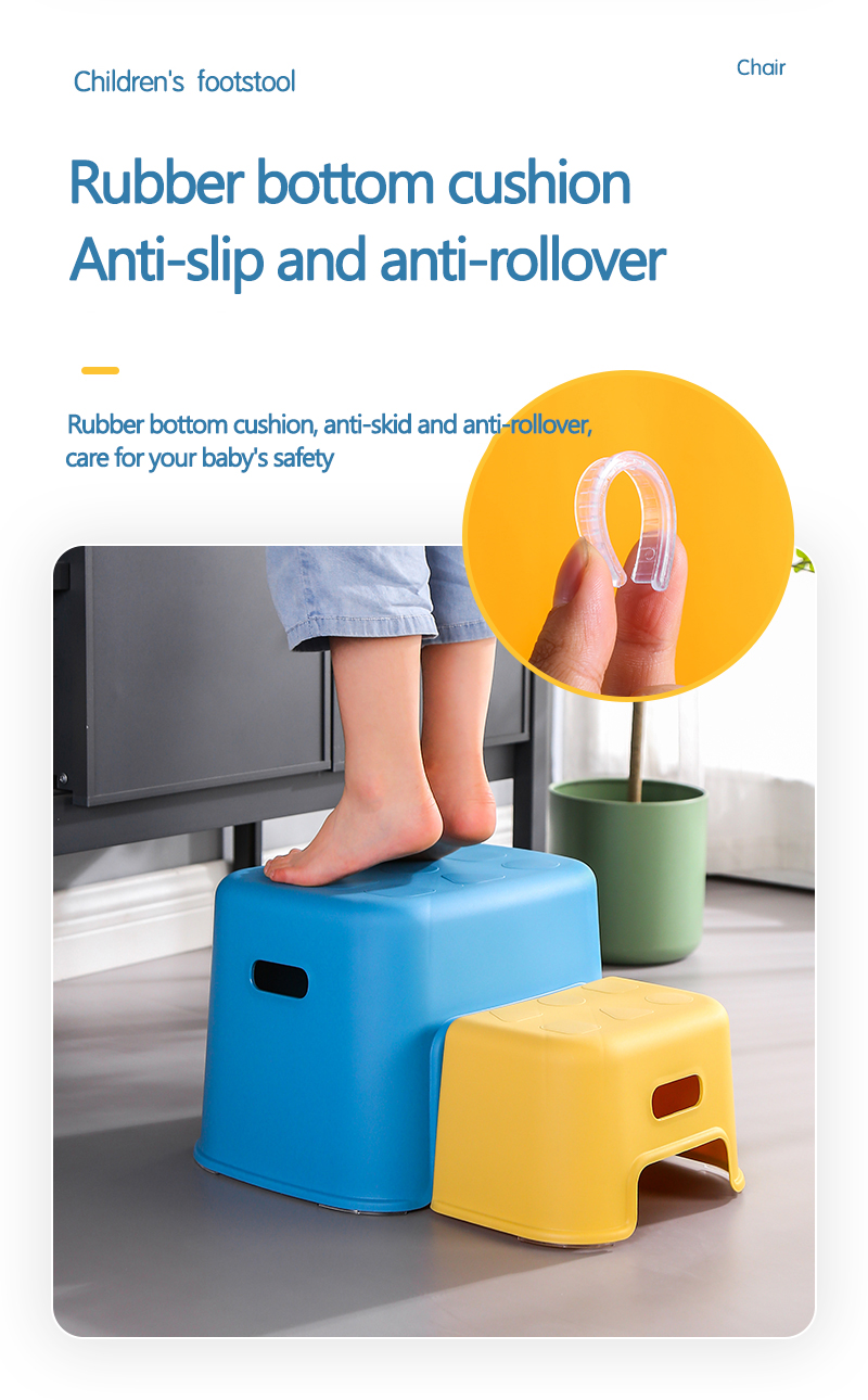 Hot Selling Safety Portable Kids Stool Non-slip Children Plastic Toddler Foot Stool Dual Height Toilet Step Stool Potty Training