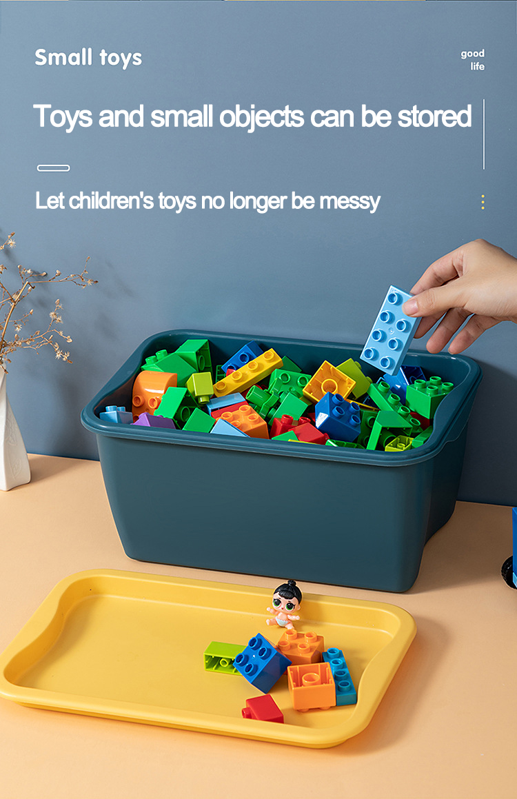 New Design Wardrobe Underwear Socks Storage Box with Lid Snack Medicine Organizer Box Plastic Stackable Storage Bins with Handle