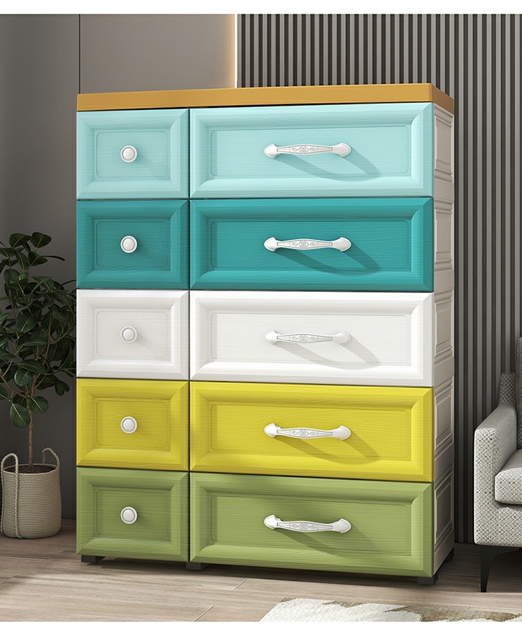 Best Seller Bedroom Plastic Drawer Storage Cabinet Clothing Bedroom Home Cupboard Multi-layer Toy Chest Of Drawers