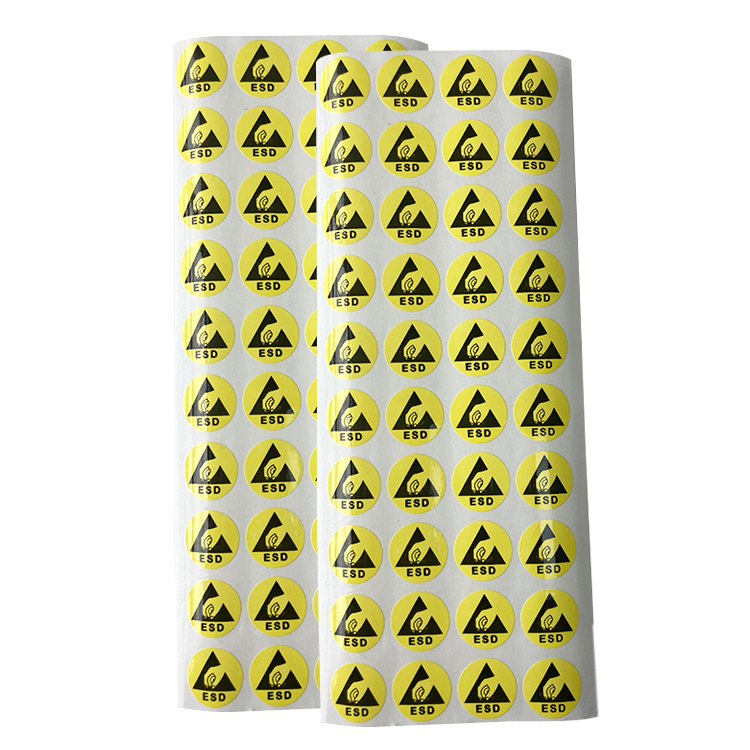ALLESD - Yellow Anti-static Warning Label ESD Caution Stickers ...