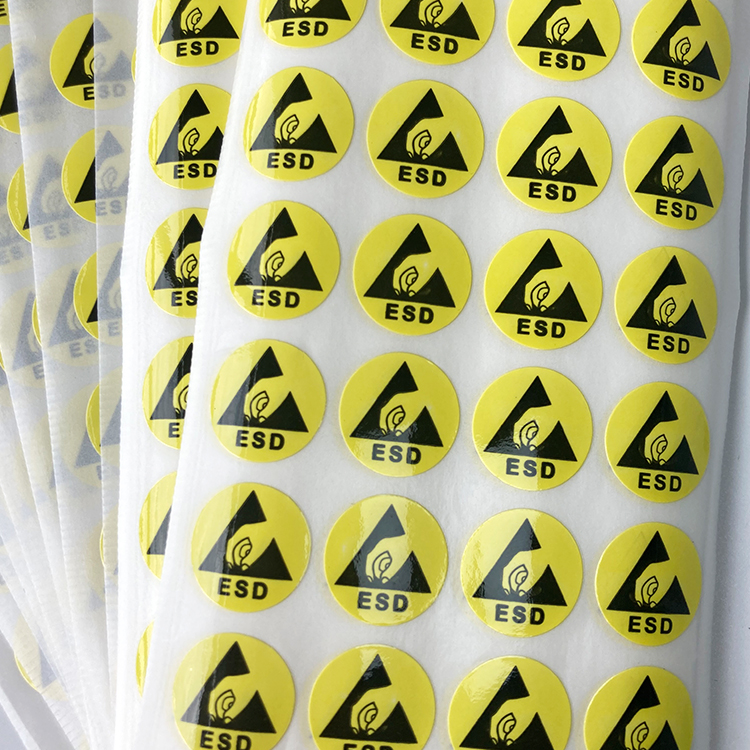 ALLESD - Yellow Anti-static Warning Label ESD Caution Stickers ...