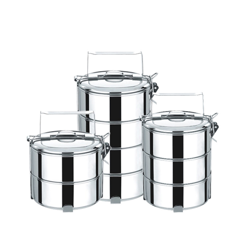 Stainless Steel Food Storage Container Lunch Box Stackable Tableware with Magnetic and Insulated