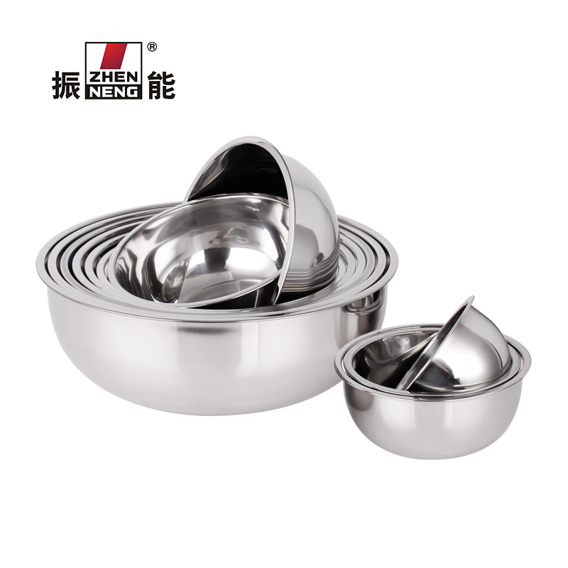 Plateau Rond En Acier Inoxydable De 28 Cm - Plateau De Service