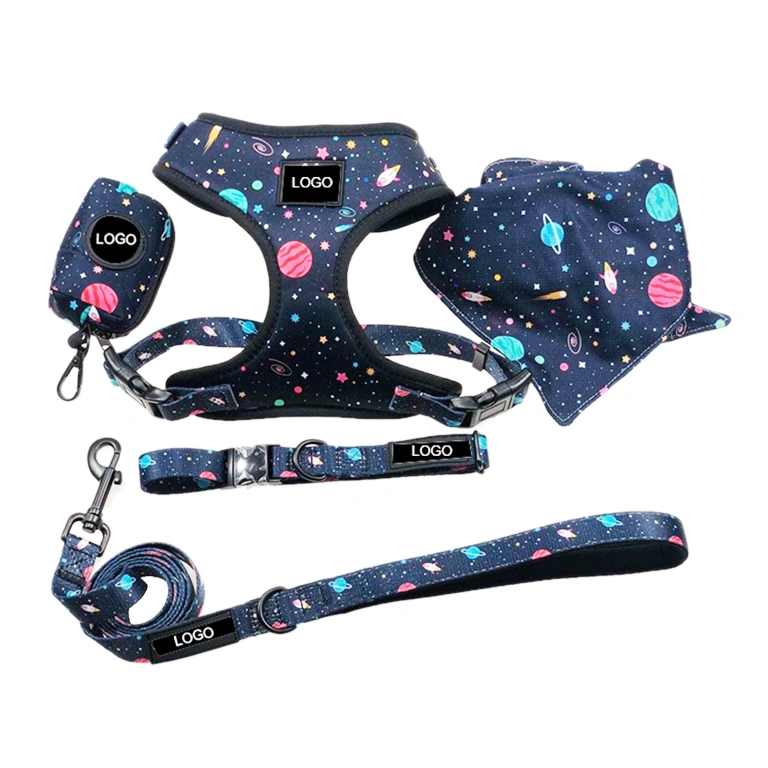 Ice Cream Harness & Leash Set  Stylish Comfort for Dog Walks!