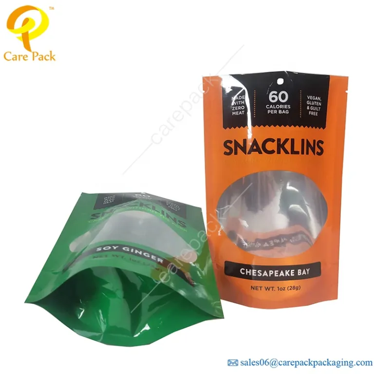 Care Pack - Sachet en plastique biodégradable Emballage de collations  transparent de qualité alimentaire Doypack Sachet de blé Sachet Plastique  Stand Up Pouch Emballage de collations
