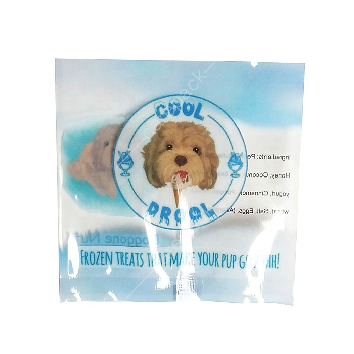 Care Pack Custom Printed Heat Seal Snack Food Packaging Back Sealed Popcorn Ice cream Packing Pouches