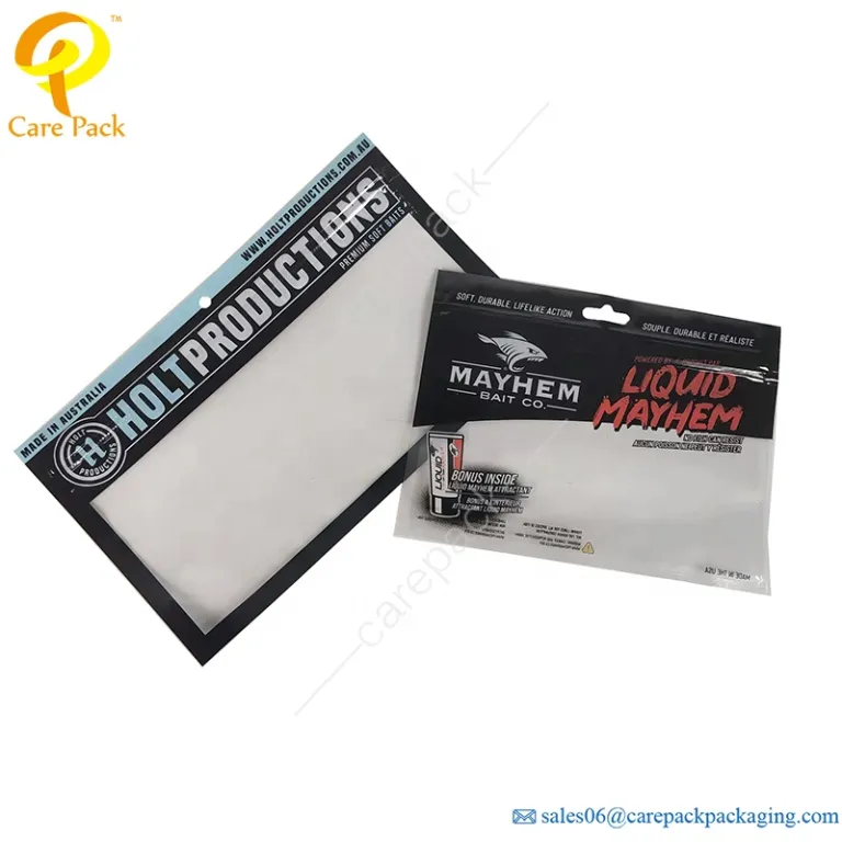 Care Pack - Digital Printing Transparent Bag Fishing Bait Soft Bait Bag  Foil Sachet Zip Sachet Packaging