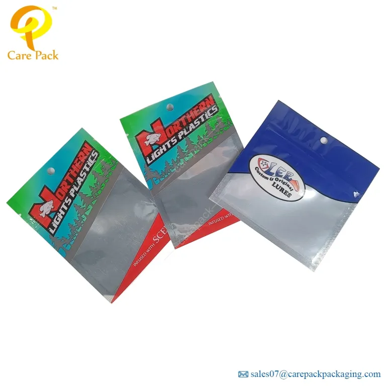 Care Pack - Petit sachet d'emballage d'appâts de pêche à impression  numérique Sac de leurre de pêche en plastique avec emballage de leurre de  pêche à fermeture éclair