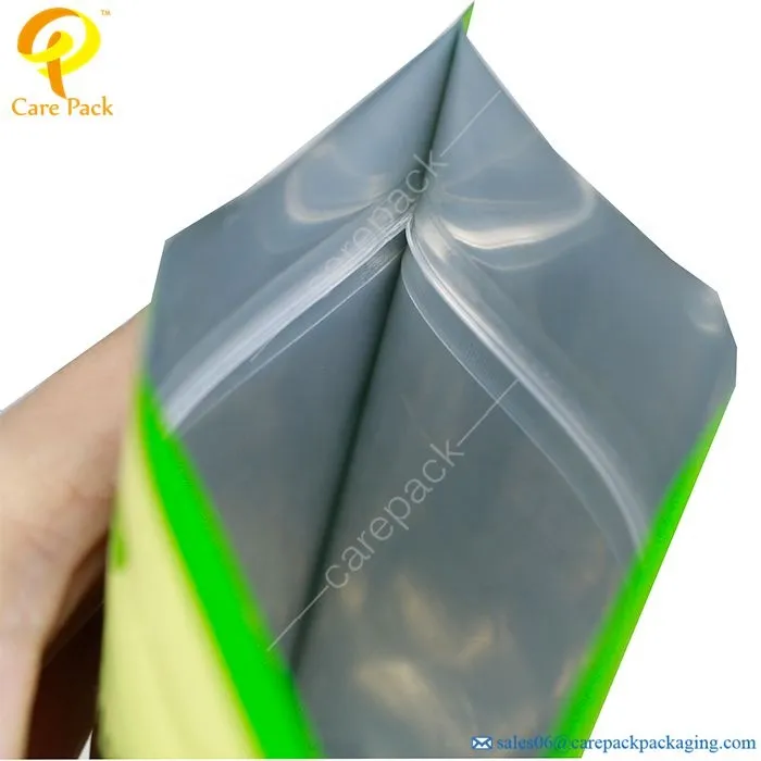 100 Microns PE Matte Small Zipper Plastic CPP Poly Bags For