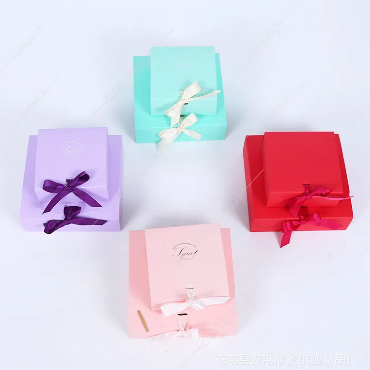 Pieghevole Flip Ribbon abbigliamento scatola regalo magnetica