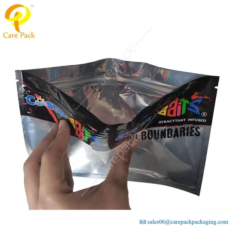 Care Pack - Digital Printing Transparent Bag Fishing Bait Soft Bait Bag  Foil Sachet Zip Sachet Packaging Print With Clear Window Fishing Lure  Packaging