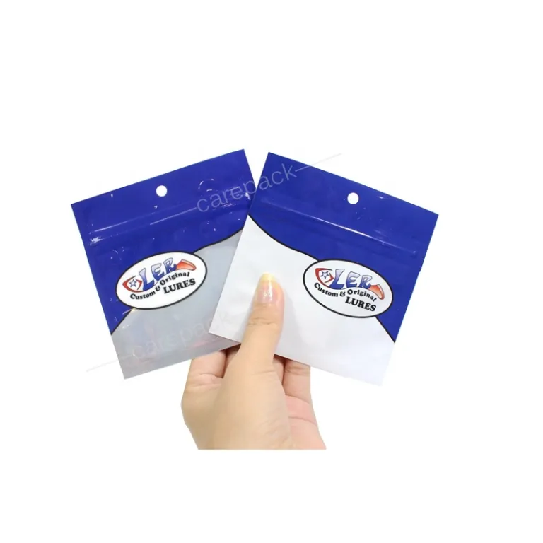 Care Pack - Custom Printed Glossy Mylar Zipper Soft Plastic Bag Fishing  Tackle Umpan 3 Side Seal