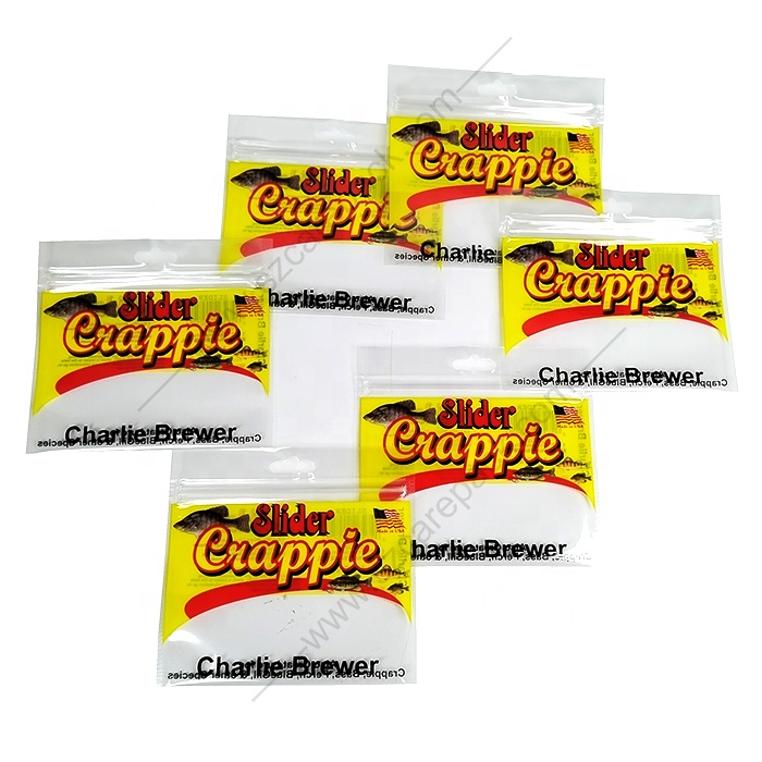 Care Pack Custom Zip Zipper Pouch Worm Fishing Bait Packaging Bags